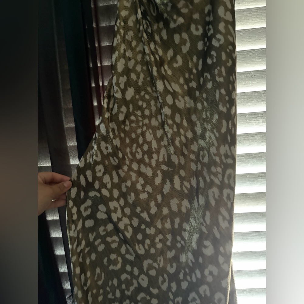 Zara Gold and White Body Con Dress